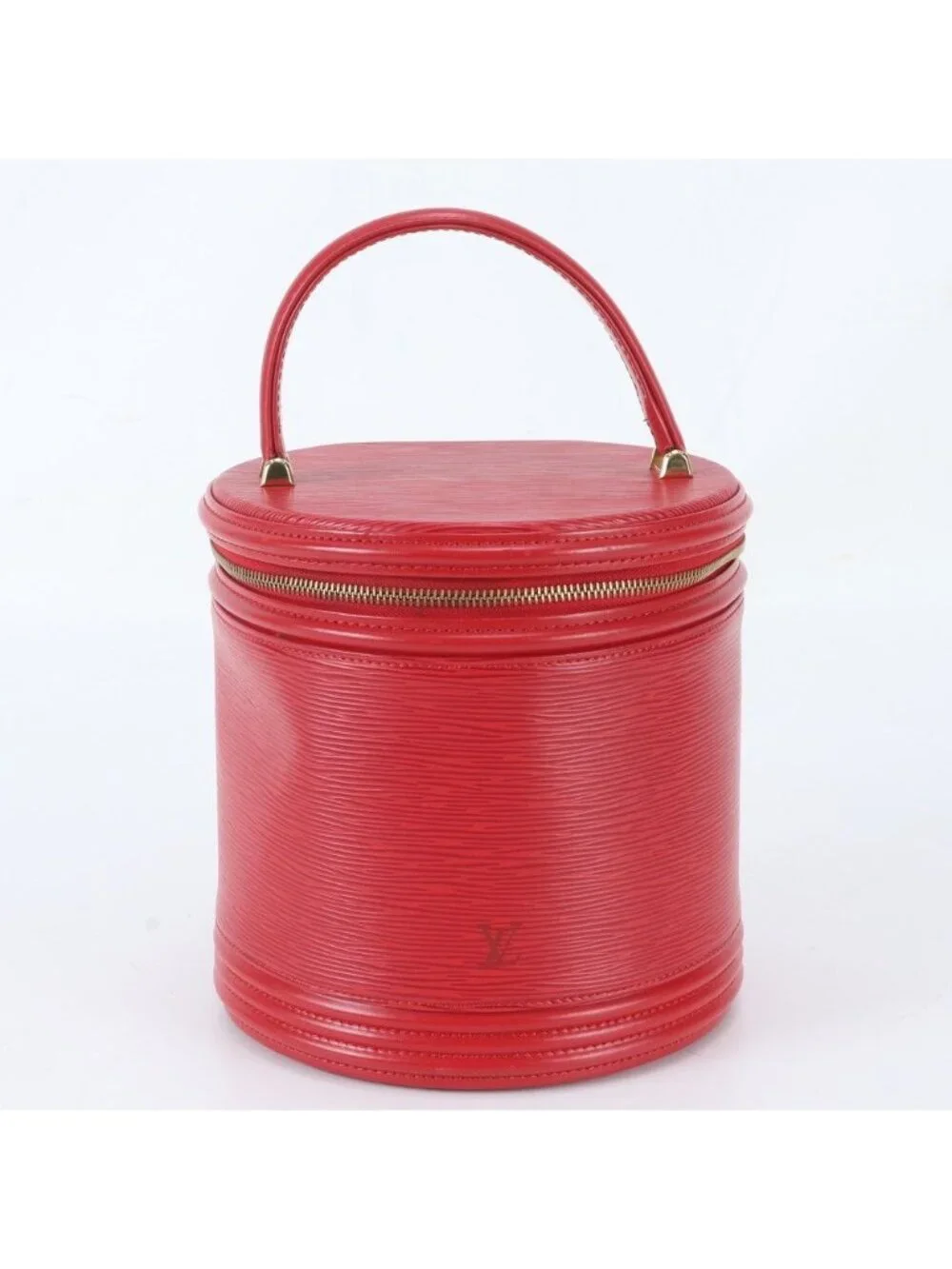 Louis Vuitton Epi Cannes Castilian Red Leather Handbag Vanity